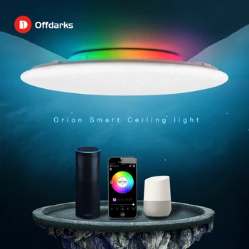 OFFDARKS Smart Modernios LED Lubų Šviesos RGB 48W/60W Tamsos Spalva wifi balso kontrolės kambarį, miegamojo, virtuvės lubų lam