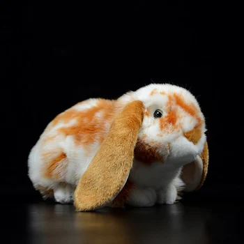 Originalus Mielas Lop-nulėpausį Triušį Minkštas Pliušinis Žaislas Orange Modeliavimas Bunny Lėlės Gyvūnų Vaikai Vaikams Gimtadienio Dovanų Kolekcija
