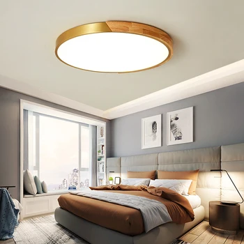 Paprastas ir modernus ultra-plonas LED lubų šviestuvas aukso lempos paviršiaus įrengimas gyvenimo kambario, miegamasis nuotolinio valdymo namų puošybai