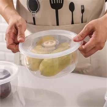 4pcs/set Plastikinių Sandarinimo Maisto produktų talpinimo Šaldytuve Crisper Box Augalinio Maisto Išsaugojimo Laikymo Dėžutė Šviežių Puodą Bakas