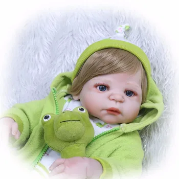 NPK Nicery 22inch 55cm Bebes Atgimsta Lėlės Sunku Silikono Berniukas Mergaitė Žaislas Reborn Baby Doll Dovana Vaikams Baby Doll