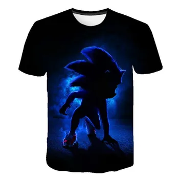 2020 naujas Vyrų t-shirt3D sonic žaidimas cartoon print T-shirt mergina vasaros top drabužius anime T-shirt harajuku Drabužiai