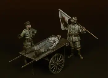 1/35 Uncolor kareivis Medikas rinkinys SU Karutis žaislas Derva Modelis Miniatiūriniai dervos pav Unassembly Unpainted