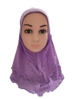 Musulmonų Vaikai Mergaičių Hijab Islamas Skarelė Akių Šalikas One Piece Vaikų Bžūp Apima Arabų Hijab Plaukų Slinkimas Skrybėlę Malda Skarelės Atsitiktinis