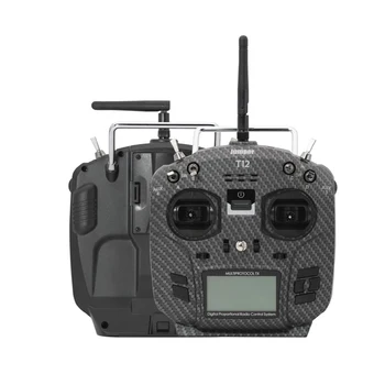 Megztinis T12 Pro Atviro kodo 16ch Radijo JP4-in-1 Multi-Protocol 2,4 colių LCD RF Modulis Wi/ SALĖ Gimbal OpenTX RC Drone