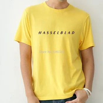 Vasaros vyrų trumparankoviai Hasselblad T-shirt skaitmeninis fotoaparatas Ji sirgalių marškinėlius
