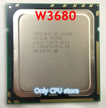 Originalus Intel Xeon W3680 CPU procesorius /3.3 GHz /LGA1366/12MB L3 Cache/Six-Core/ serverio CPU 3680 w W3690 x5680 I7 980