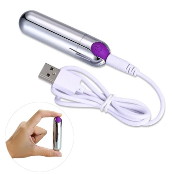 Stiprus Mini Vibratorius Kulka USB Įkrovimo 10 Greičio Vandeniui G Taškinis Masažas Suaugusiųjų Sekso Žaislai Moterims, Klitorio Stimuliatorius