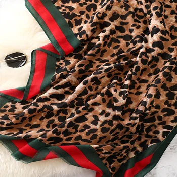 Leopard Šalikas Moteriška Žiemą, Rudenį Skara Moterų Europos Šiltas Šalikas Mados Skara Grubus Pakraštyje Aukštos Kokybės Pashmina Pavogė Sjaal