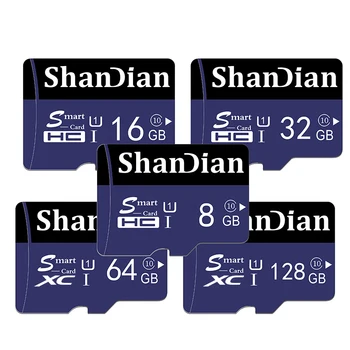 SHANDIAN Atminties Kortelės EVO 32G 95MB/S SDHC 64GB MicroSD 8GB 16GB 4K Micro SD TF atminties kortelę