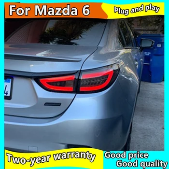 Automobilio Stilius už Mazda 6 Atenza LED Uodegos Šviesos Naujas Mazda6 LED Uodega Lempos LED DRL Stabdžio Signalas Atbulinės auto Priedai