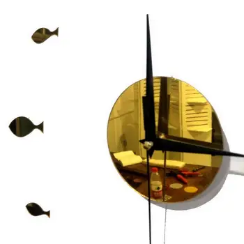 Naujai Žuvies Formos Miegamojo Sienos Apdaila Sienos Laikrodį, Miegamojo, Biuro, Namų Dekoro