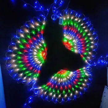 Pasakų Girliandą 3M Povas Grynasis LED String Šviesos Lauko Vestuvių Lango Žiburiai Kalėdų, Vestuvių, Naujųjų Metų Šaliai Apdailos Lempos