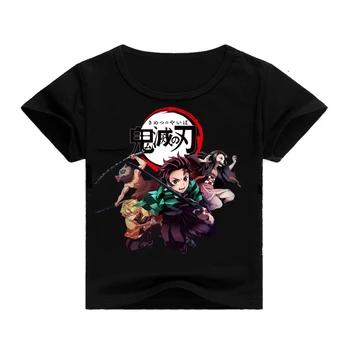 Hot Demon Slayer Marškinėlius Grafinis Vaikų Berniukų, Mergaičių Viršuje Tees Streetwear Kimetsu Nr. Yaiba Marškinėliai Drabužių Japonų Anime Kūdikių Juokinga