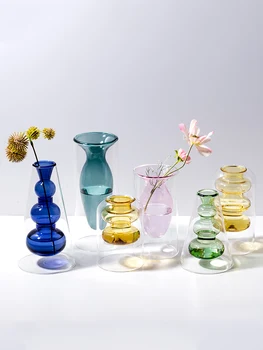 Šiaurės Vaza Apdailos Namų Stiklo Vazos, Vazos, Gėlės, Gėlių Vaza Namų Dekoro Terariumai Kambarį Dekoruoti Vaza