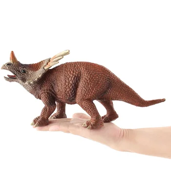 Didelis Dydis Juros Periodo Laukinis Gyvenimas Styracosaurus Dinozaurų Plastiko Žaislas Žaisti Žaislų Pasaulyje Dinozaurų Parkas Modelis Veiksmų Skaičiai Vaikai Berniukas Gif