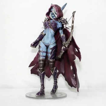 Žaidimas World of Warcraft 14.5 cm Wow Sylvanas Windrunner PVC Veiksmų Skaičius, sylvanas statula Tamsos Ranger Lady Kolekcijos Modelis