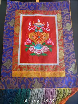 TBC958 Tibeto Budistų Malda Vėliavas,39X47cm,Tibeto Plaučių Ta Vėjo Hourse vėliavos,Tibeto užuolaidų 8 Laimingas Dekoro Menas