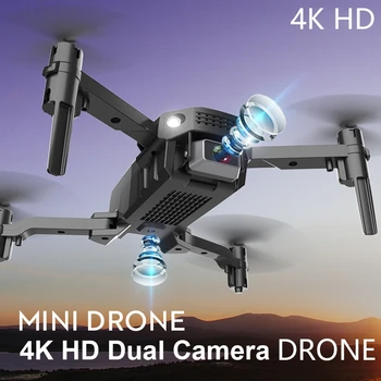 R16 Mini Drone RC Quadcopter Wifi FPV Tranai Su Kamera 4K HD Dual Kameros arba Be Kameros, Sulankstomas Mini Dron Žaislai Quadcopter