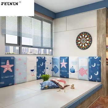 Animacinių filmų žvaigždės, modelį, vaikai minkštas krepšys kūdikio miegamojo anti-susidūrimo lova sienos tatamio darželio 3d sienų lipdukai sienų lipdukai