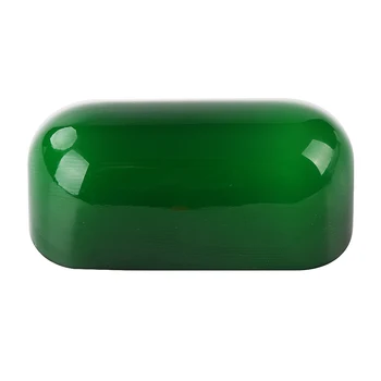 Žalias stiklas bankininkai ryškios lempos dangtelis Bankininkai Lempos Stiklo Atspalvį jungtinėse bylose Pakeitimo umbra dydis L15 cm W9.5 cm