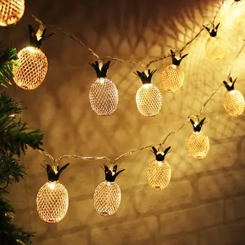 1.5/3M LED Ananasų Styginių Šviesos Ananas Pasakų Šviesos Namuose Miegamasis Sodo Kalėdų Vestuves Dekoras, Šviesos, Baterija Veikia