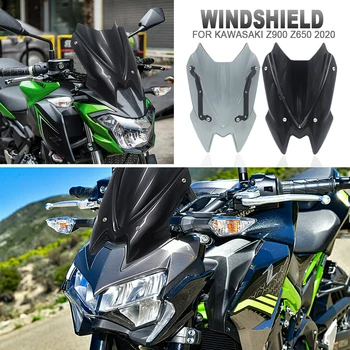 NAUJŲ Motociklų Aksesuarų Kawasaki Z650 Z900 2020 Priekinio stiklo priekinio, galinio Stiklo Shield Ekrano Laikiklis Z Z 650 900
