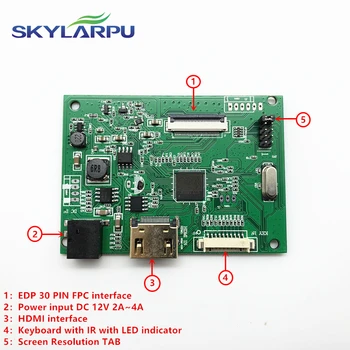 Skylarpu 30PIN LCD Valdiklio tvarkyklę valdybos 1HDMI EDP darbą ekrano rezoliucija 1920*1200 1920*1080 1600*900 1366*768 1280*800