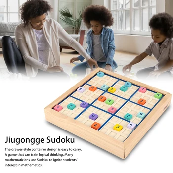 Nešiojamų Sudoku Žaislas Švietimo Protingas Medinis Stalo Žaidimas Žaislas Loginio Mąstymo Matematika Įgūdžių Mokymo Smegenų Nušvitimą Dovana