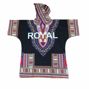 Dashiki su Gaubtu Medvilnės Unisex Royal Pritaikyti Mados Dashiki Hoodies Marškinėliai Afrikos Drabužius Unisex