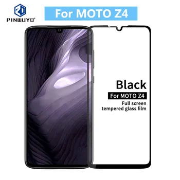 Dėl MOTO Z4 Originalus PINWUYO 9H Visiškai Padengti Grūdinto Grūdintas Stiklas Screen Protector Filmas Motorola Moto Z4