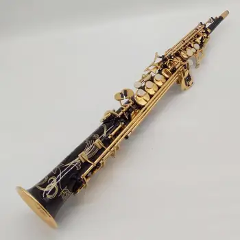 Prekės MFC Sopranas Saksofonas 802 Juodo Lako B-butas Soprano Sax 80II Su Byla Kandiklį Nendrės Kaklo