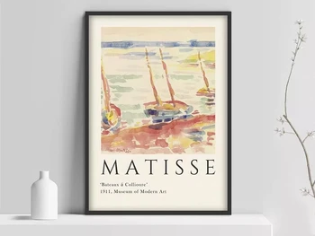 HD Spausdinti Modulinės Henri Matisse Valtis Out Laivo Nuotrauką Drobė, Tapyba, Plakatas Kambarį Namų Dekoro Sienos Menas Nr. Sistemą