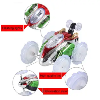 Nuotolinio Valdymo Kaskadininkų Automobilių 360 Twister RC Mirksi Šviesos Dasher Transporto priemonės Žaislas Vaikams Robotas RC Automobilių Žaislai Nuotolinio Valdymo Žaislai