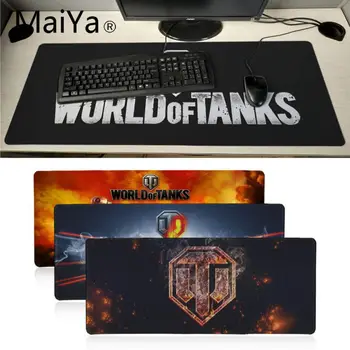 Maiyaca World of Tanks logotipą, Patvarus Darbalaukio Kilimėlis Lentelė Klaviatūra, Žaidimų pelės mygtukai 60X30CM Didelis Biuro Kompiuterio Stalas Kilimėlis