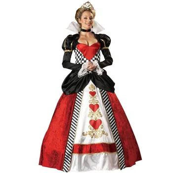 Seksualus Alice in Wonderland Širdžių Karalienė Kostiumas papildomų vagant karalienė Moterų kostiumai Helovinas Kostiumai moterims