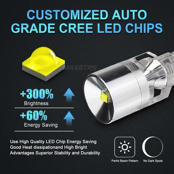 2x T15 W16W 921 912 Labai Šviesus 15w CREE Chip Automobilio LED Atbulinės Šviesos Atsarginė Lempa Uodega Galiniai Parkavimo Lemputės 6000K Balta