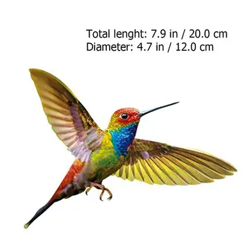 6 Vnt. Hummingbird Langą Tvirtai Laikosi Langų Dekoro Lipdukai Unikalus Langų Dekoro Kino Lango Lipdukas Susidūrimo Hummingbird Lipdukas
