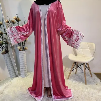 2020 M. Naujo Dizaino Aukštos Kokybės Graži Mergina Kuklus Mados Aksomo Suknelė Naujausias Modelis Abaja Dizaino Dubajus Artimųjų Rytų Mados