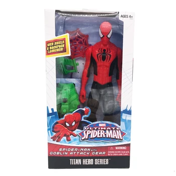 Marvel Keršytojas Ultimate Spider-man Goblin Attack Pavarų Titan Serijos Herojus žmogus-Voras Web Shield Kuprinė Paleidimo Veiksmų Skaičius Žaislas