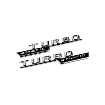 1-20 Poros TURBO 4MATIC Emblema Logotipas Pusės Sparno Lipdukas Mercedes Benz AMG A180 W176 W169 A200 A250 A209 A45 W221 A160 GLE CLK
