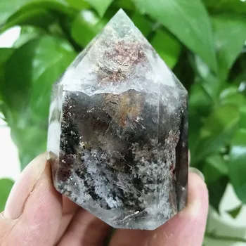Natūrali ŽALIOJI PHANTOM KRISTALŲ kvarco kristalo taško, mineralinių akmenų energijos Gijimą, kristalai