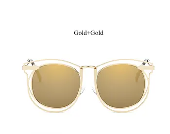 Naujas Mados Rožinė Tuščiaviduriai Akiniai nuo saulės Veidrodėliai Moterims Prekės ženklo Dizaineris Lady Moterų Saulės akiniai UV400 Rodyklių formos Metalinio Rėmo