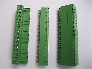 2 vnt Žalia 16 pin 5.08 mm Varžtas Gnybtų Bloko Jungtis Pluggable Tipas