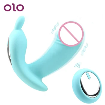 OLO Sekso Žaislai, skirtas Moters Klitorio Stimuliacija Nešiojami Kelnaitės Vibratorius ir Nuotolinio Valdymo Vibruojantis Kiaušinis Vandeniui Makšties Rutuliukai