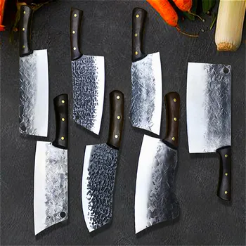 PEGASI Trijų menčių virtuvės peilių rinkinys iš nerūdijančio plieno kaulų cutter šefo mėsos pjaustymo peilis