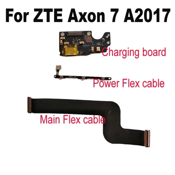 LTPro Power On/Off + Volume Up/Down Mygtukas mygtukai Flex Kabelis ZTE Aksonas 7 A2017 įkrovimo valdyba & mainboard flex kabelis dalys