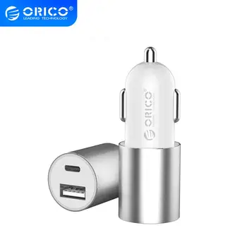 ORICO 15.5 W 3.1 Automobilinio Įkroviklio USB Dual Type-C Greito Įkrovimo Universalus Mobiliojo Telefono Įkroviklis Adapteris, Skirtas 