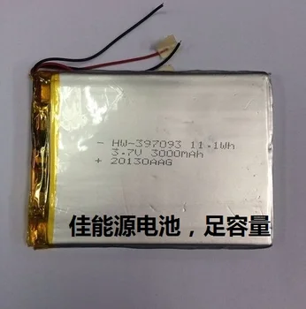 3,7 V ličio polimero baterija 397093 3000MAH HANKOOK tablet akumuliatorius pagamintas Kinijoje Li-ion Ląstelių