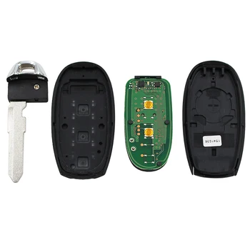 Keyecu OEM Smart Nuotolinio Automobilio Raktas Fob -TS007 315Mhz, TS008 433Mhz - 2 Mygtukai su ID47 Mikroschemą Suzuki, SWIFT, SX4 VITARA 2010-m.
